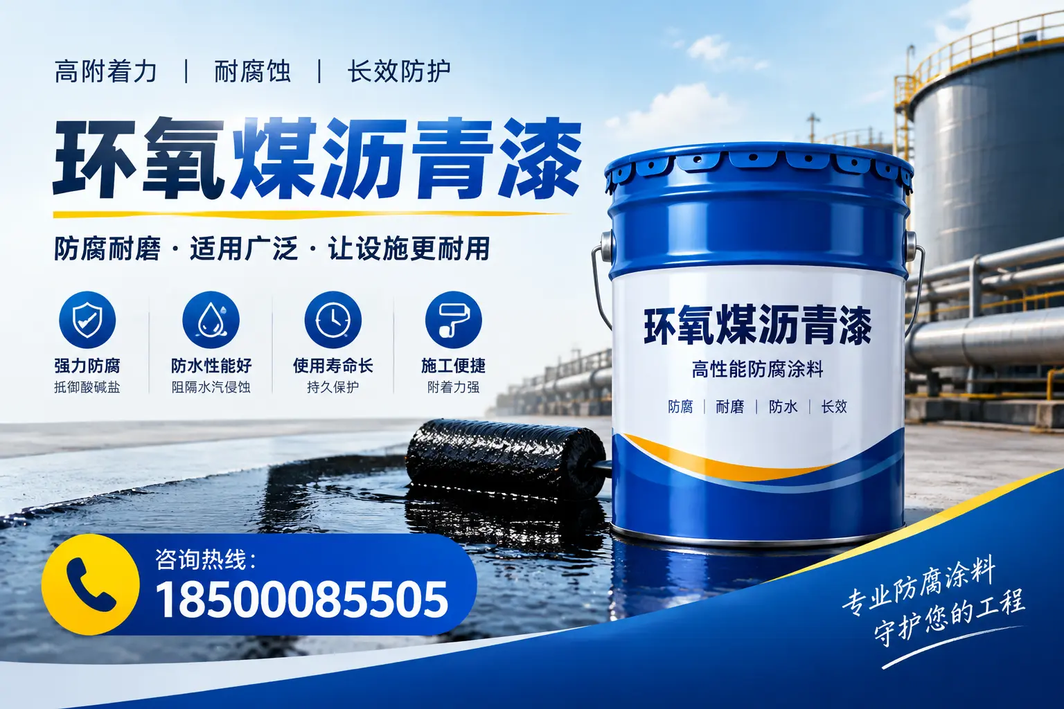 环氧煤沥青漆与其他涂料的对比分析,助力吉安企业决策